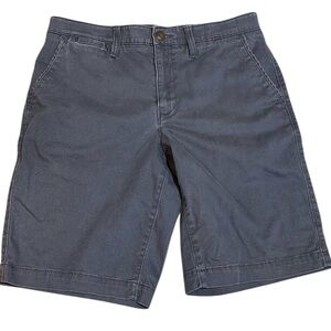 SONOMA MENS FLAT FRONT FLEXWEAR SHORTS OMBRE BLUE SIZE 32 LIKE NEW